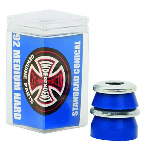 Independent Truck Co. Standard Conical Cushions Blue Skateboard Bushings - 2 Pairs, 92a