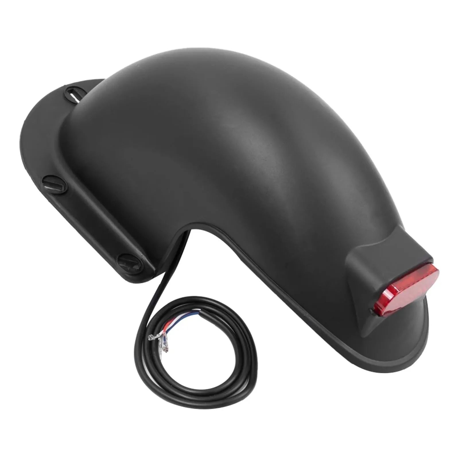 Innovative Black Rear Fender with Waterproof Taillight for 10-Inch Electric Scooters