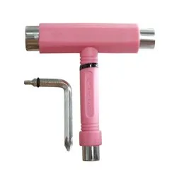 Krown All-in-One Skateboard T-Tool in Pink - Ergonomic Design with Phillips & Allen Head