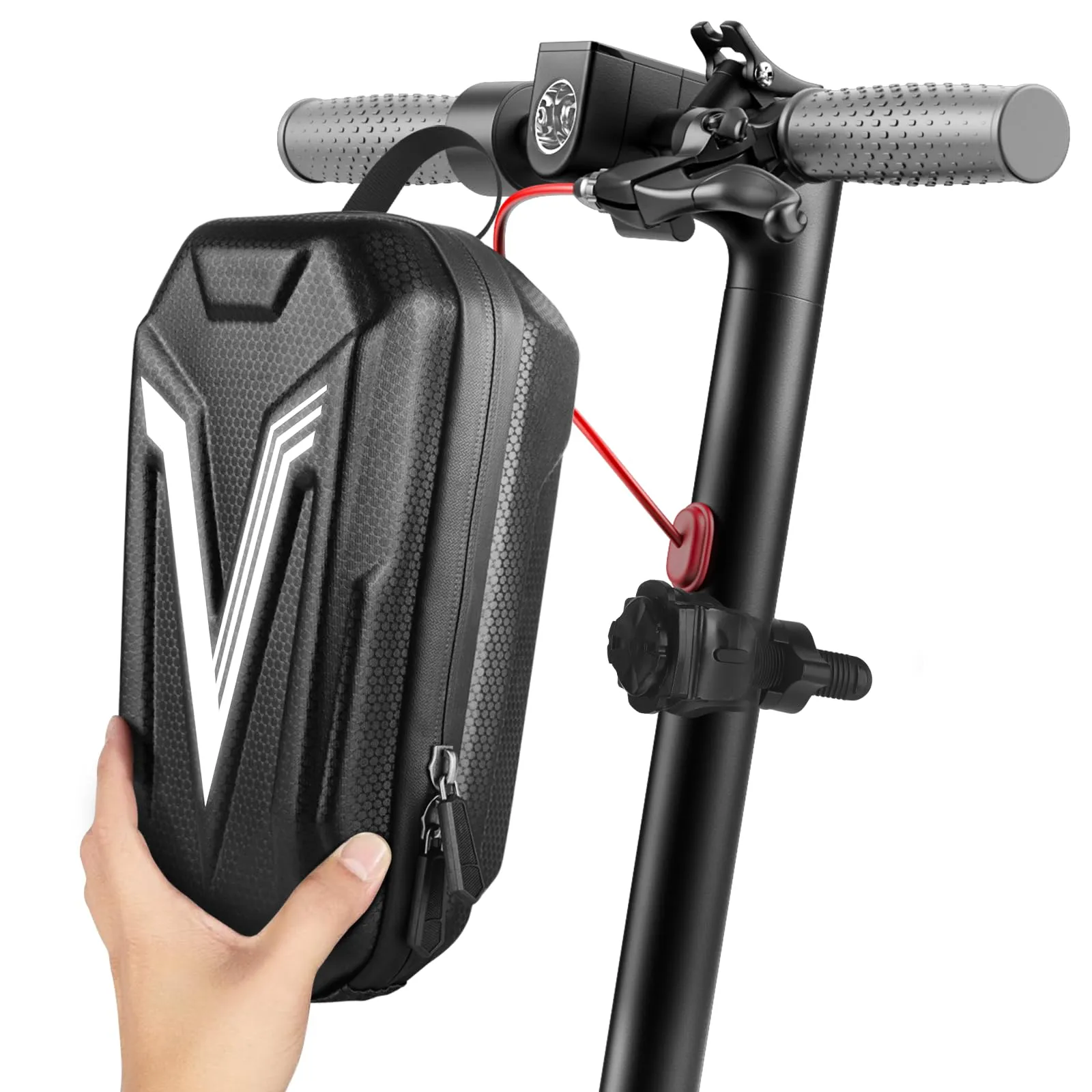 Large Capacity Waterproof Electric Scooter Bag with Hardshell Protection & Quick-Release Design