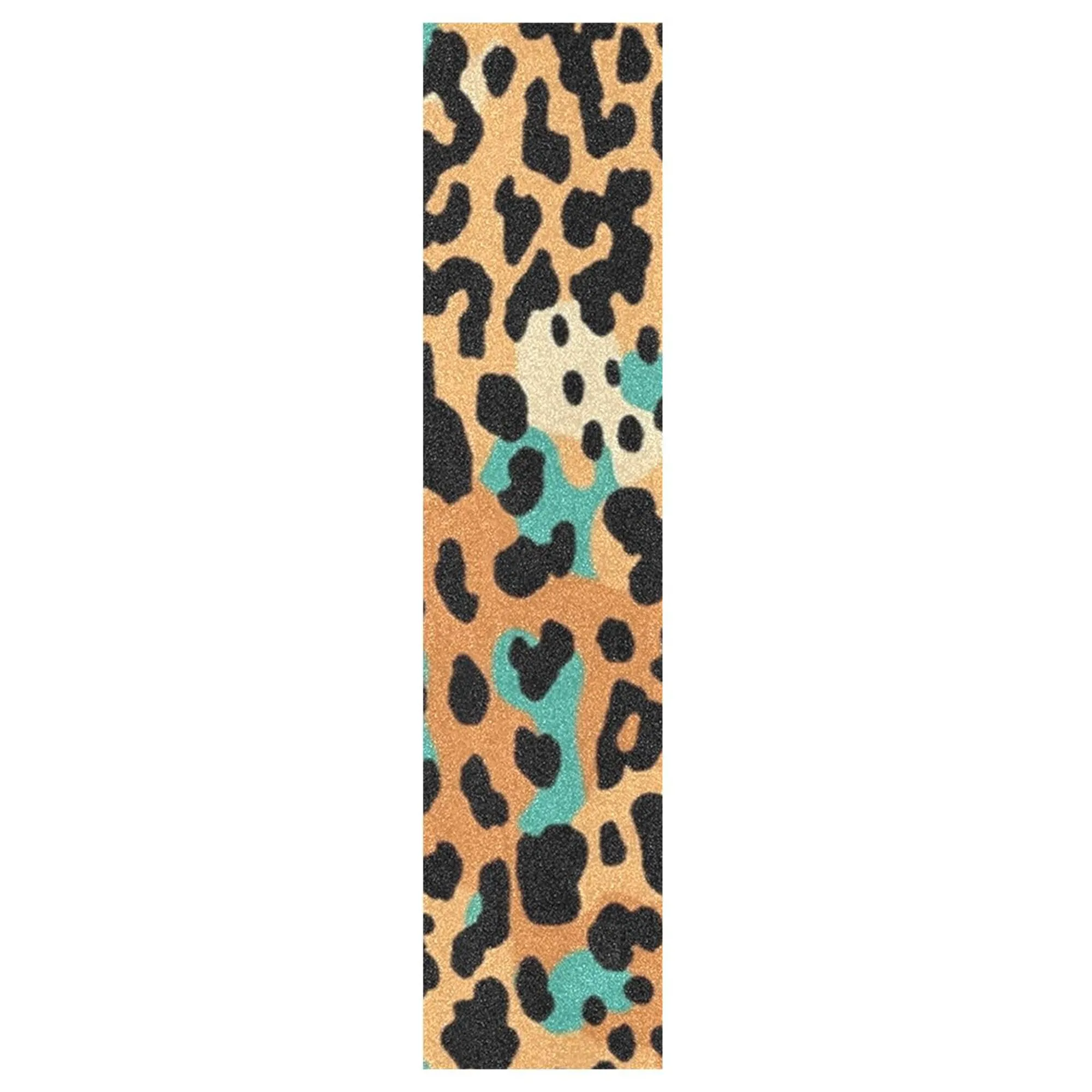 Leopard Print Skateboard Grip Tape 33.1x9.1in - Non-Slip, Wear Resistant Deck Sandpaper