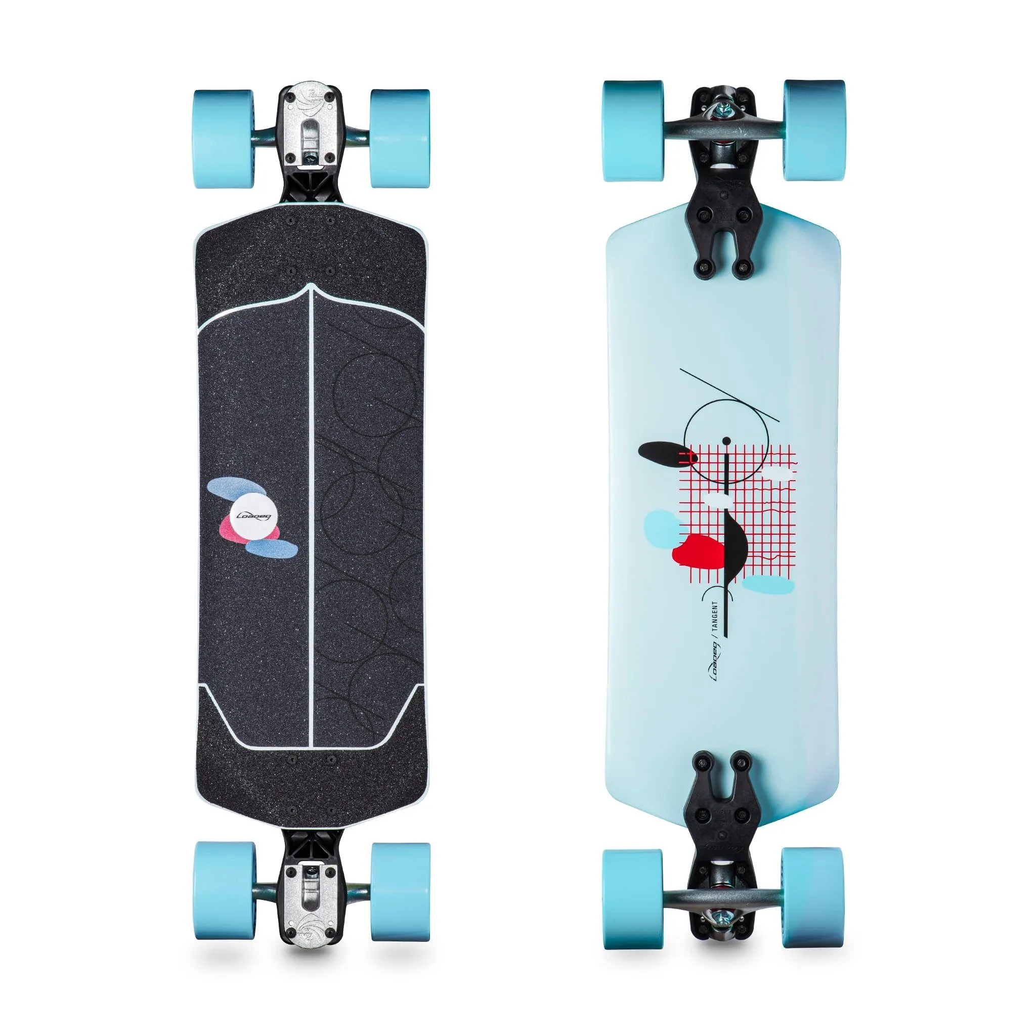 Loaded Boards Tangent Longboard for Commuting & Cruising - Large Wheels, Responsive Trucks