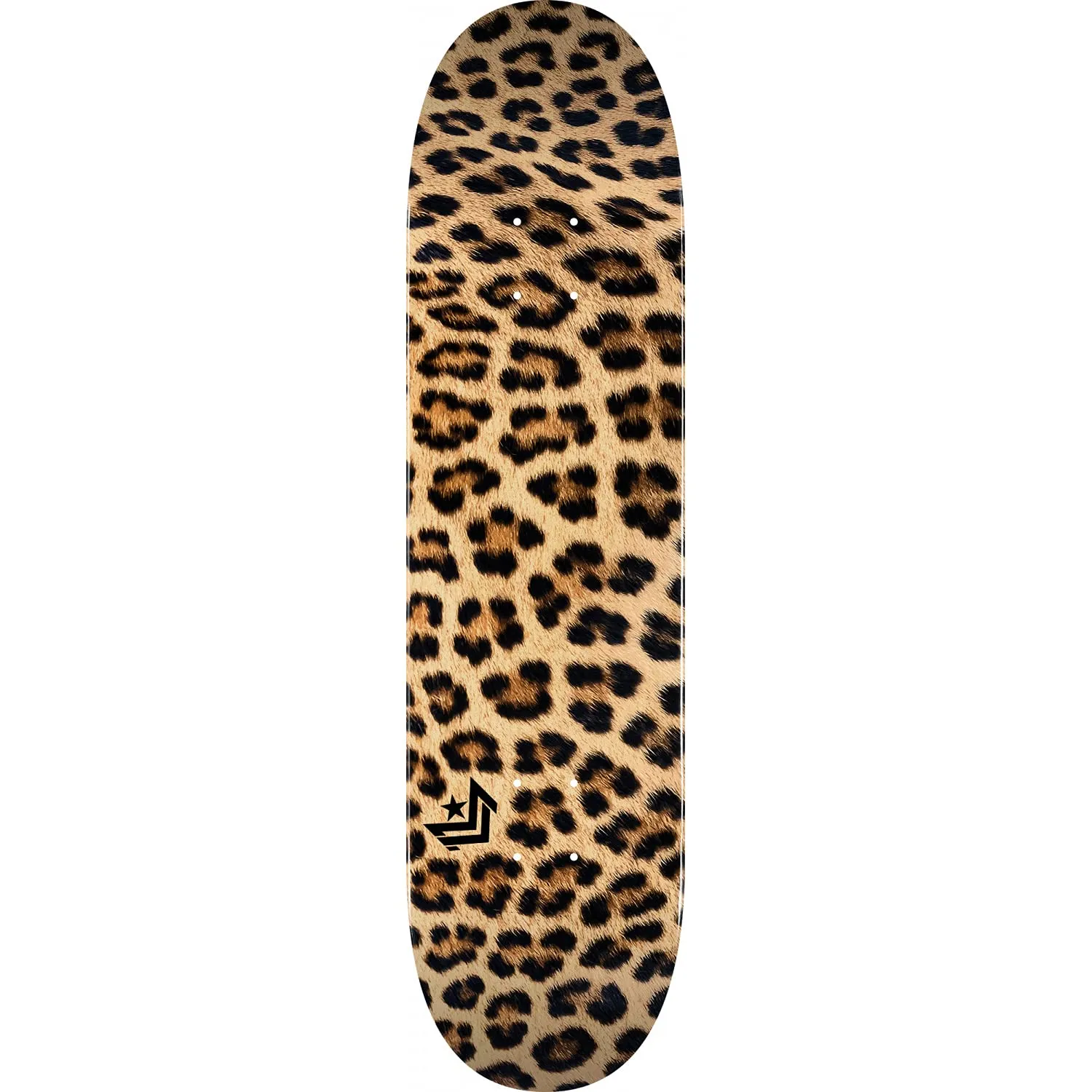 Mini Logo Leopard Fur Skateboard Deck 8.0' - High-Performance Handmade Maple Deck