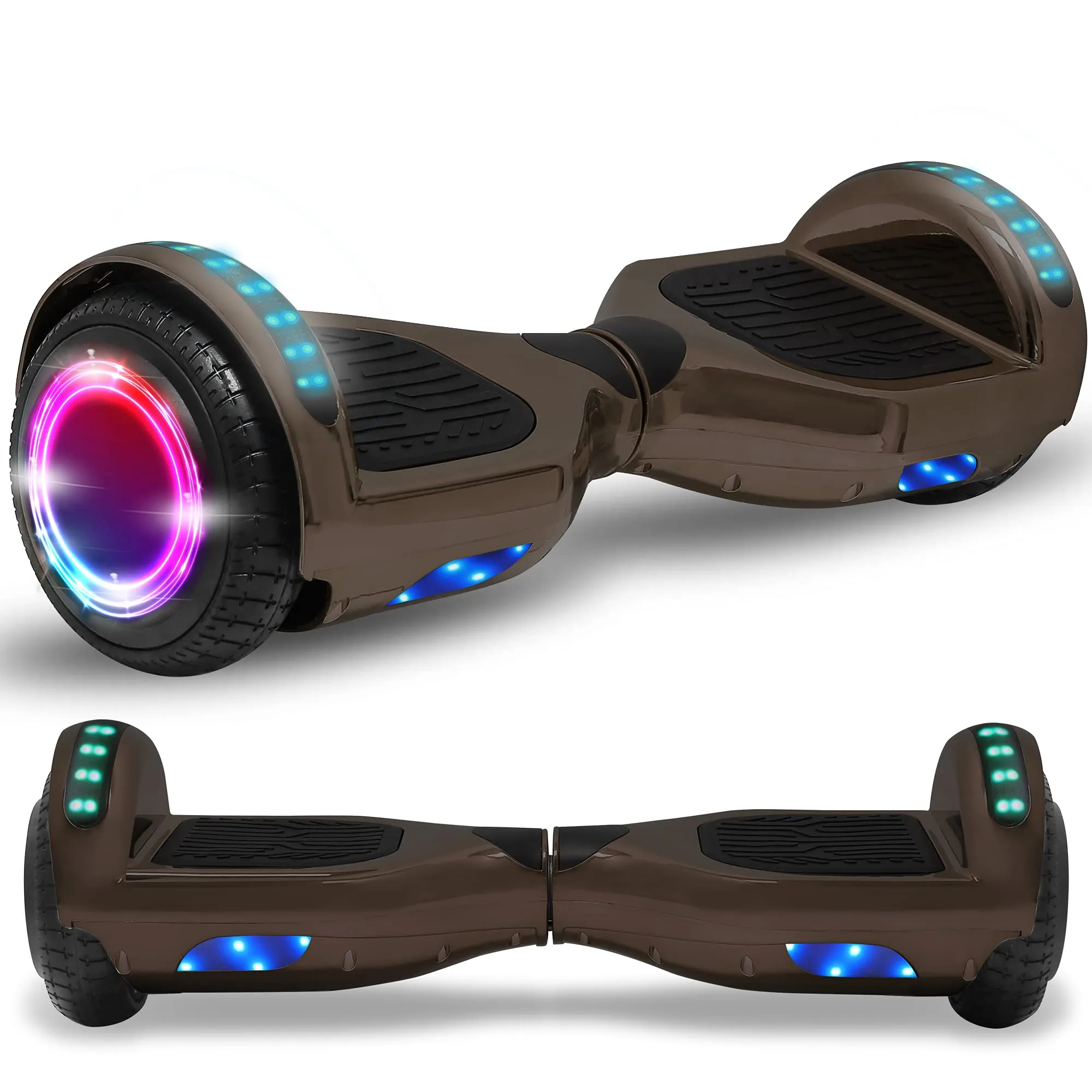 Newest Generation Self-Balancing Hoverboard with Bluetooth Speaker & LED Lights for Safe Fun