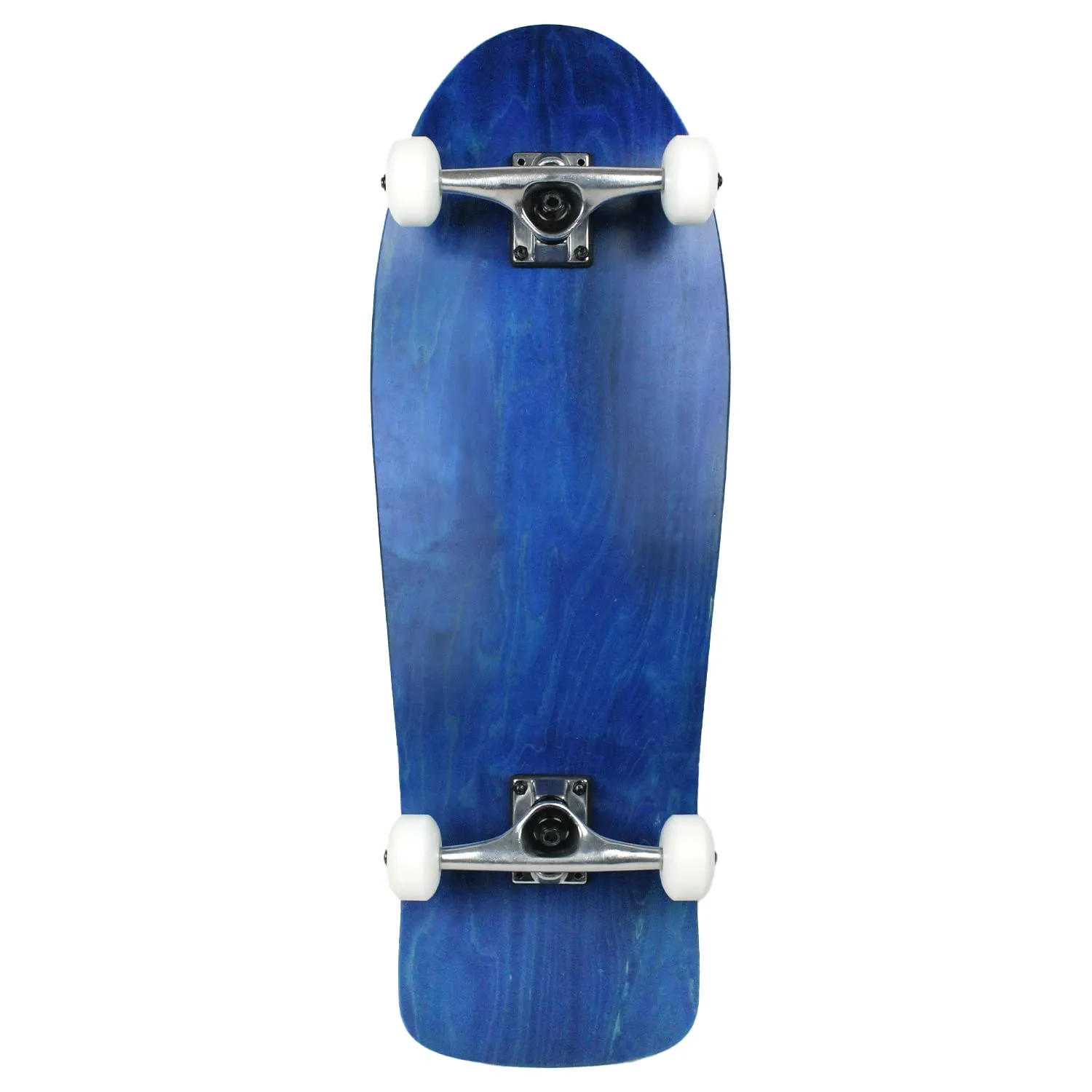 Old School 10' x 30' Stained Blue Blank Skateboard Complete by Moose Skateboards