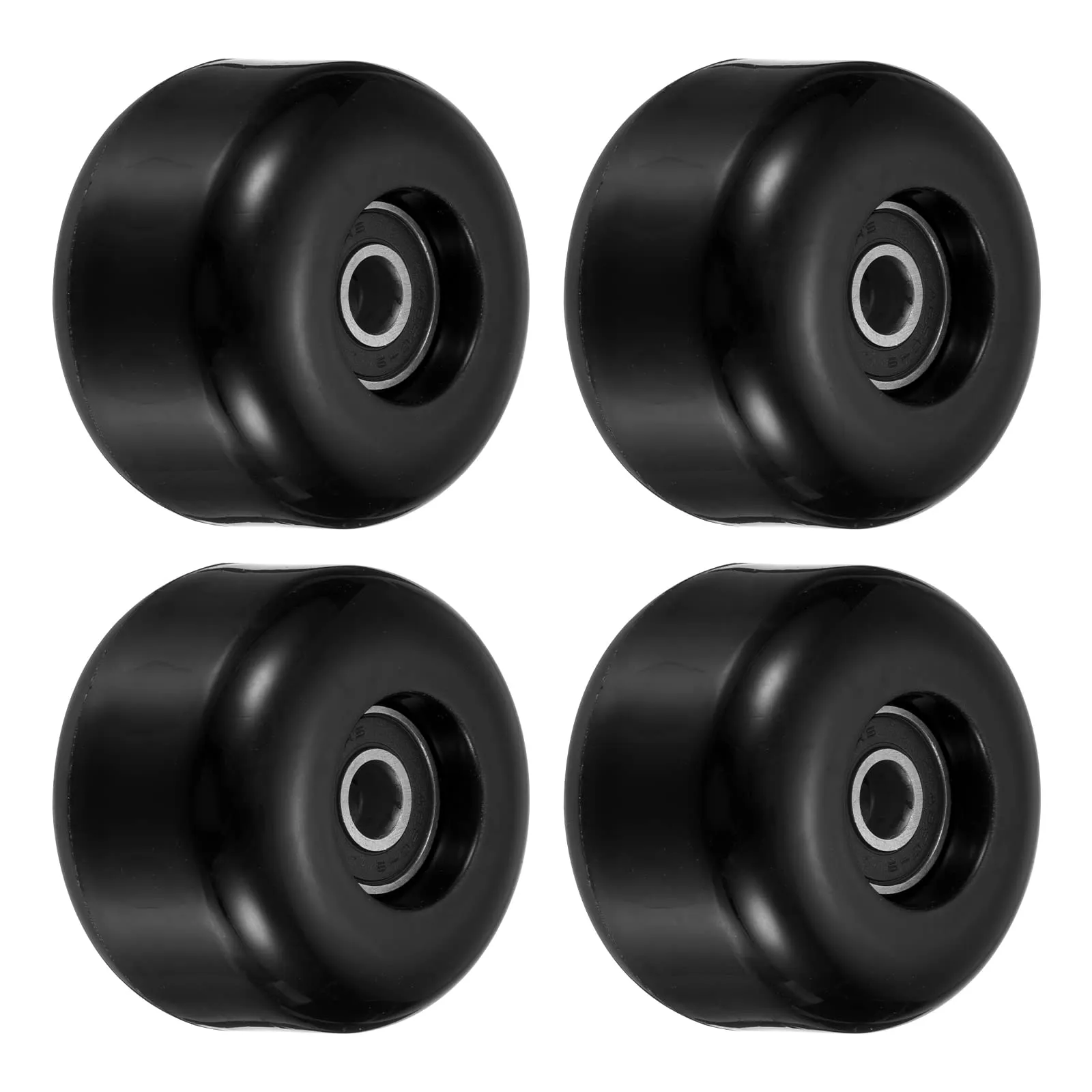 PATIKIL 85A Black Skateboard Wheels with ABEC-9 Bearings, 36x54mm Cruiser Replacement Wheels