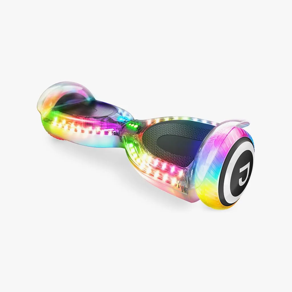 Pixel Hoverboard by Jetson with LED Lights, Bluetooth Speaker, and Self-Balancing Technology