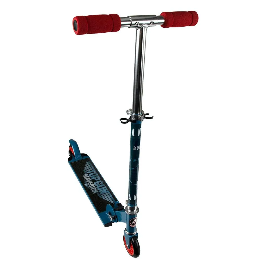 PlayWheels TOP Gun Maverick Folding Scooter – Lightweight Aluminum Frame, Smooth 120mm Wheels