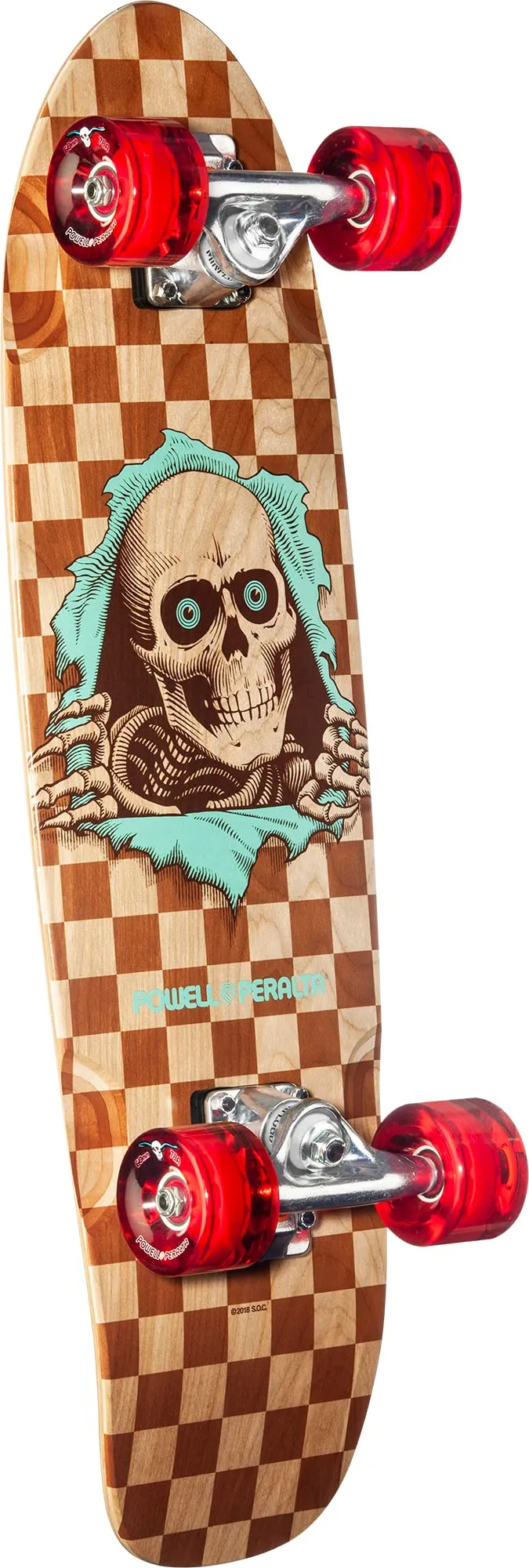 Powell Peralta Sidewalk Surfer Complete Skateboard 7.75' with 60mm Wheels and High-Quality Bearings