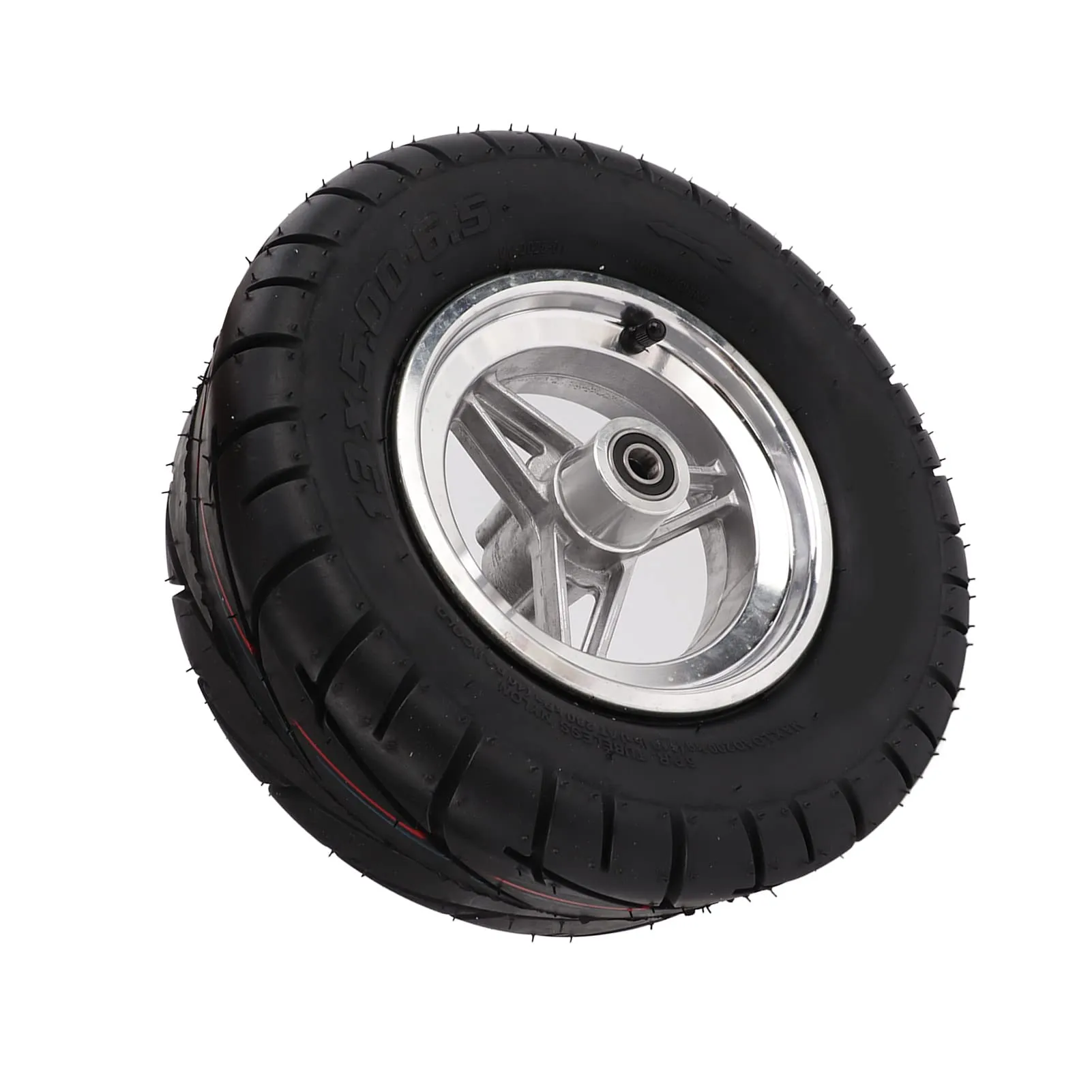 Premium 13X5.00-6.5 Rubber Tire with Stainless Steel Hub for Electric Scooters