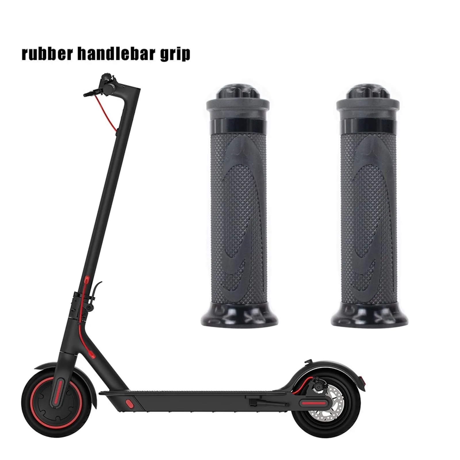 Rear Wheel With Solid Rubber Tyre For Xiaomi M365 / 1S / Lite Electric Scooter - 8.5 Inch