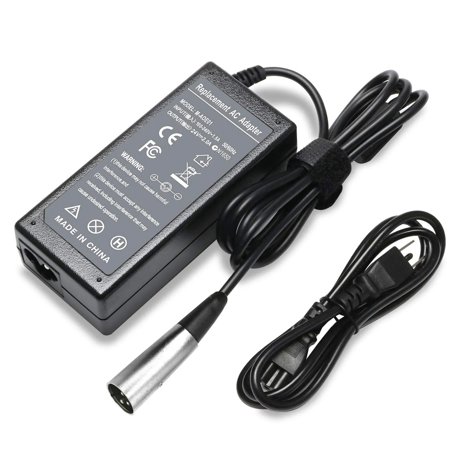 Reliable 24V 2A Battery Charger for Go-Go Elite Traveller & Ezip Electric Scooters