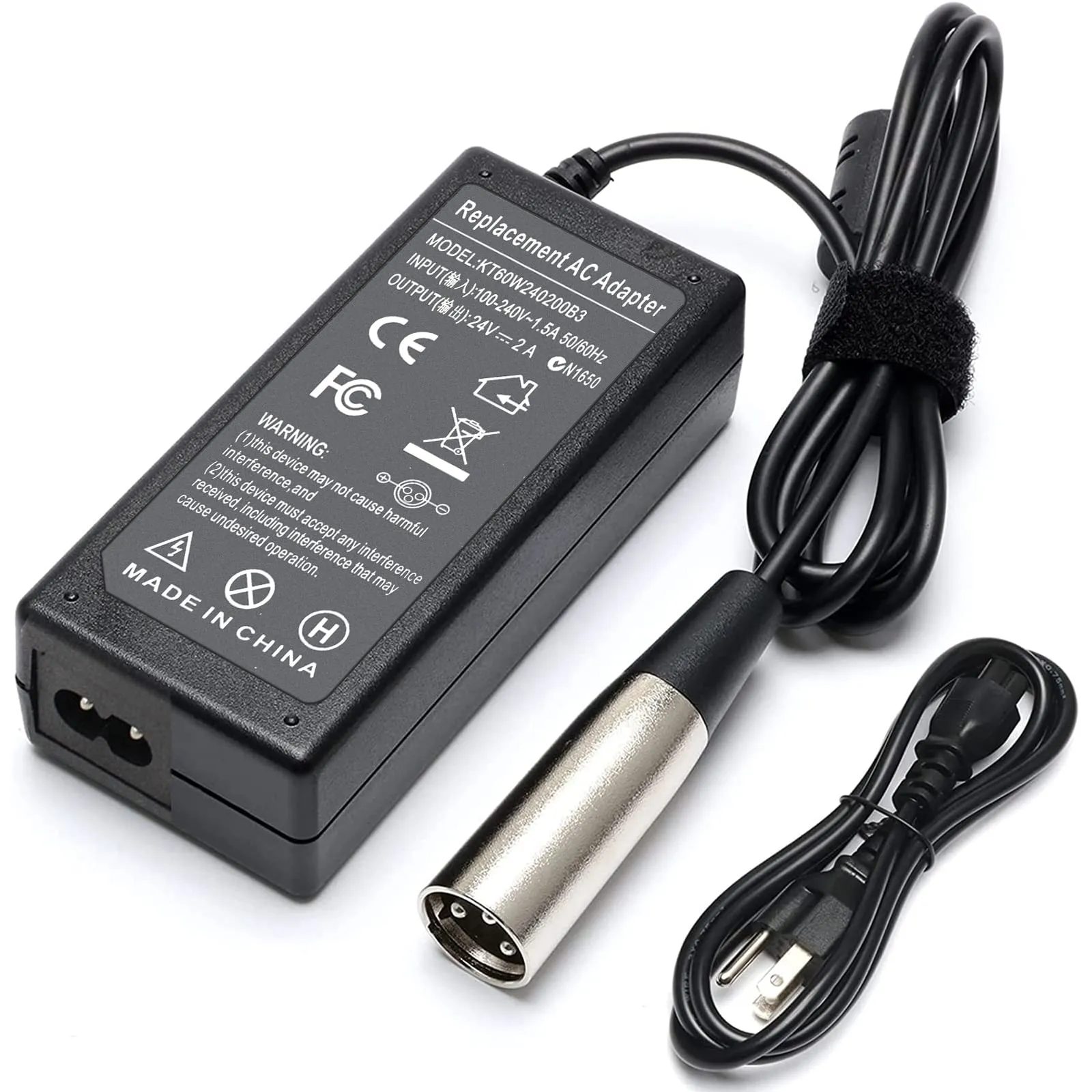 Reliable 24V 2A Charger for eZip Scooters with Intelligent Safety Features