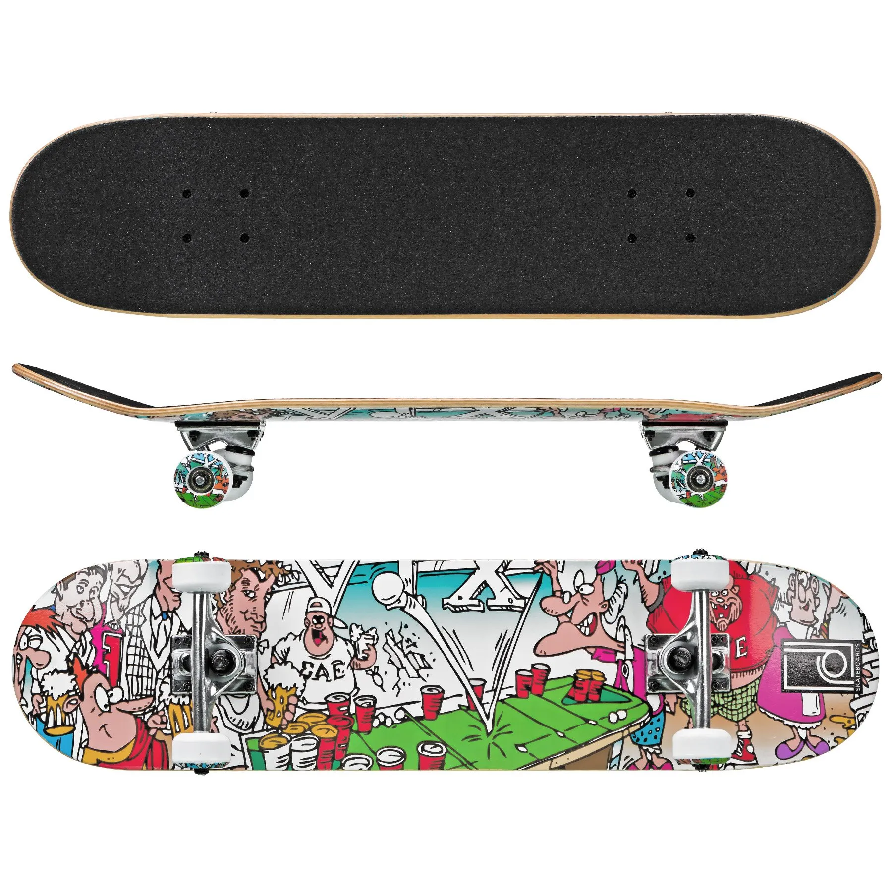 Roller Derby 31X7 Street Series Complete Skateboard for Beginners, Teens, and Adults