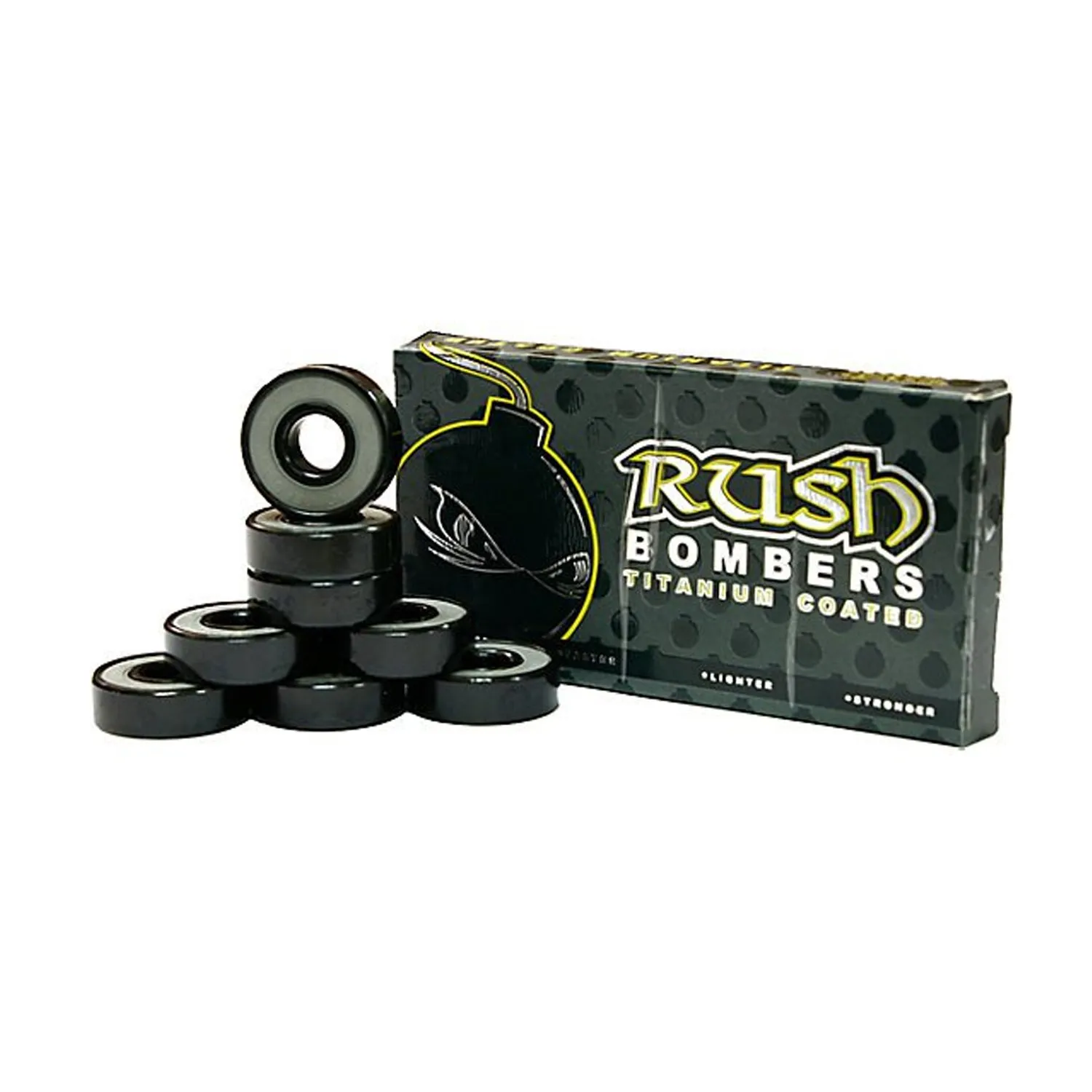 Rush Bomber Skateboard Bearings Set of 8 - High-Performance Precision Bearings