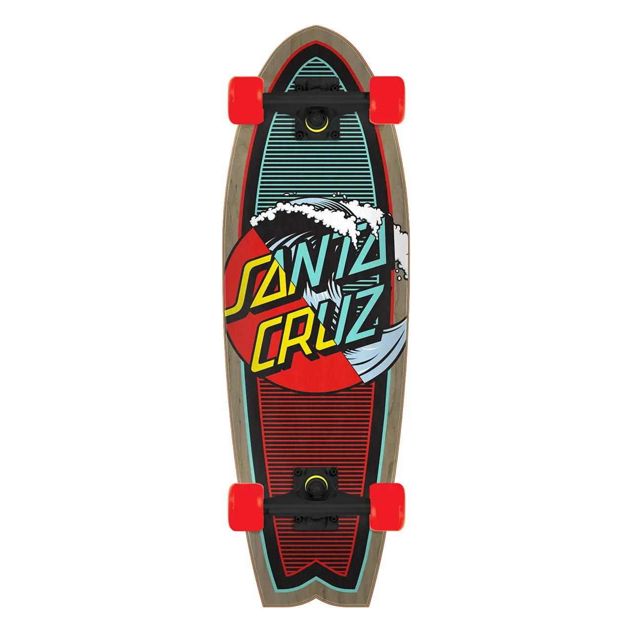 SANTA CRUZ Classic Wave Splice 31.7' Complete Cruiser Skateboard - Innovative Design & Quality