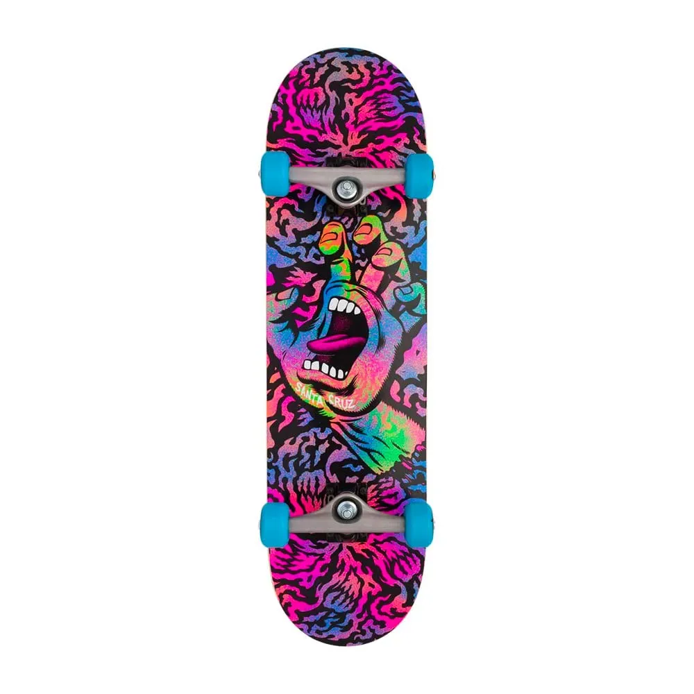 Santa Cruz Skateboards Complete Obscure Hand 8.25''x31.5'' - Assembled with High-Quality Components