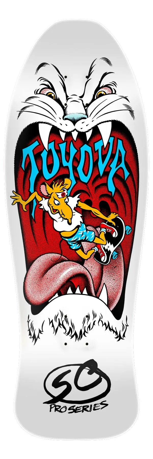 SANTA CRUZ Toyoda Reissue Skateboard Deck 10.35'x31.19' - Classic Graphics, Old School Concave