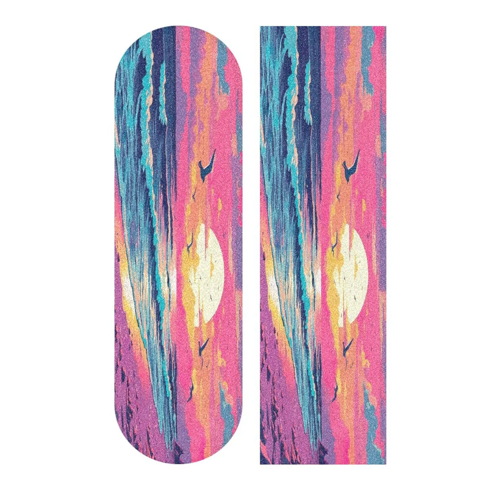 Seagulls on Beach Skateboard Grip Tape 9'x33' - Durable, Waterproof, Fits All Skateboards