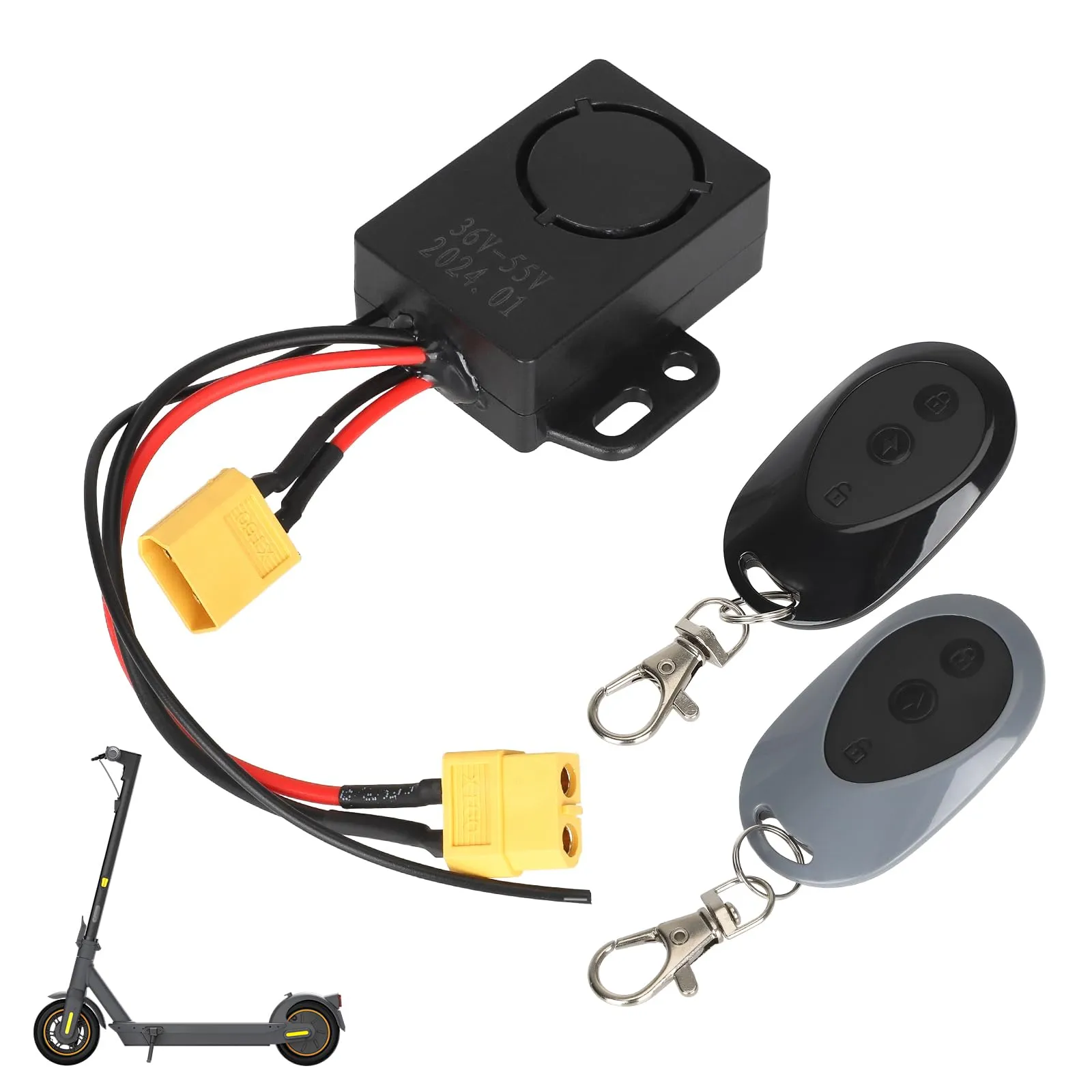 Secure Your G30 Max Scooter with Waterproof Anti-Theft Vibration Alarm System by LUCK4U