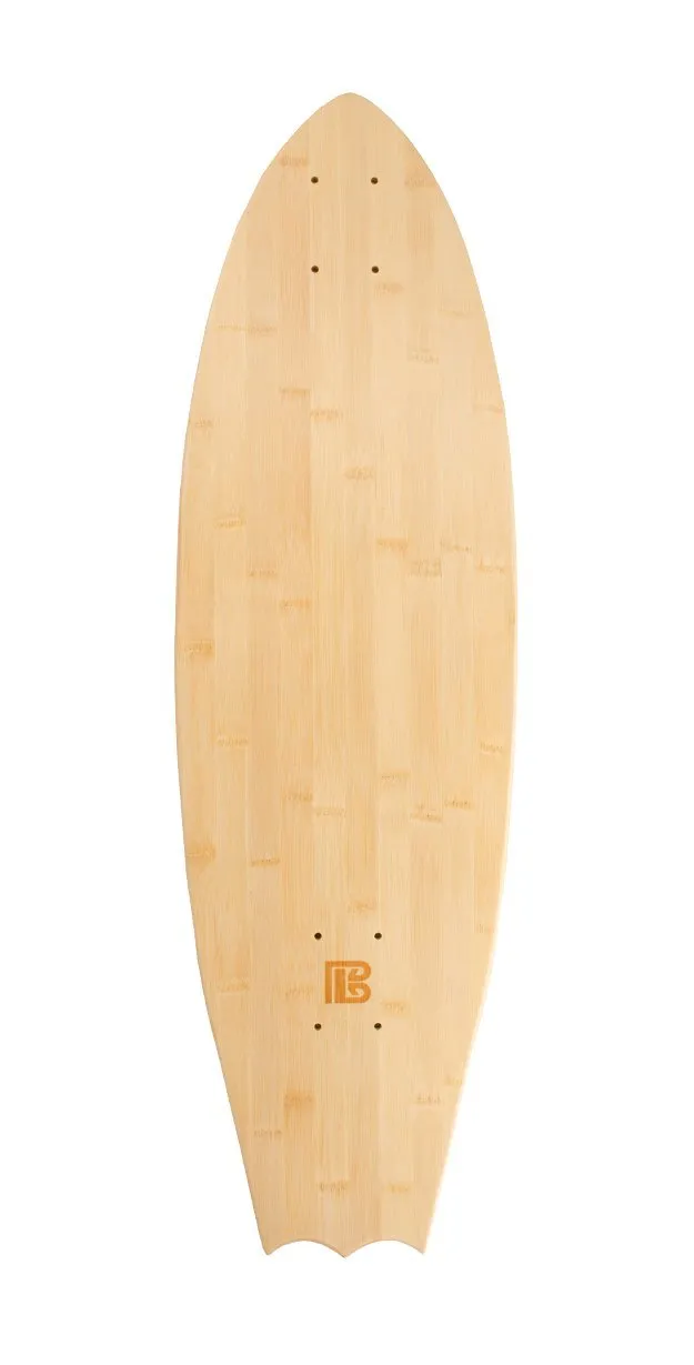 Skateboard Deck - 40' Longboard for Adults & Teens, Eco-Friendly Bamboo & Maple Design