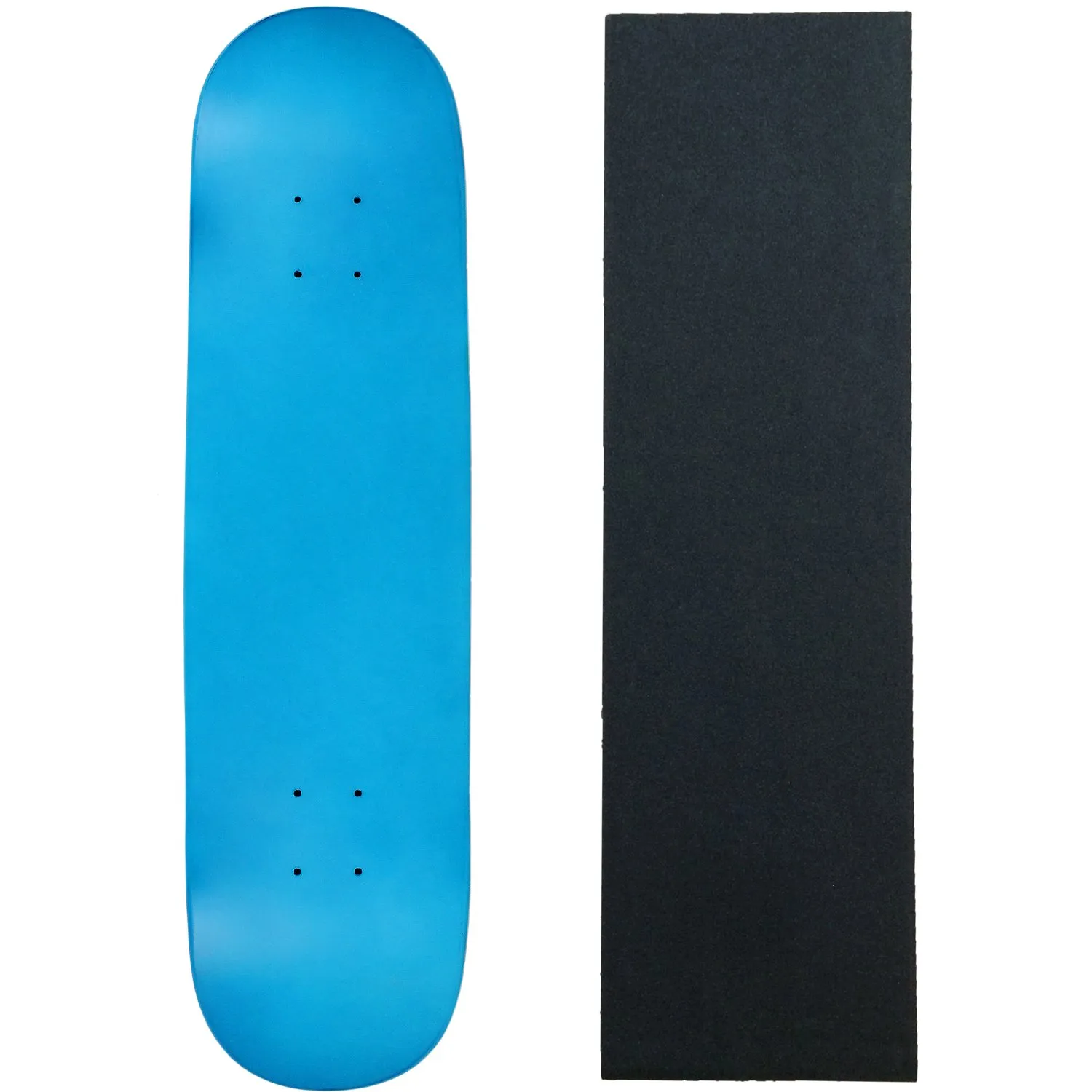 Skateboard Deck Pro 7.75' NEON BLUE 7-Ply Canadian Maple with Black Diamond Griptape