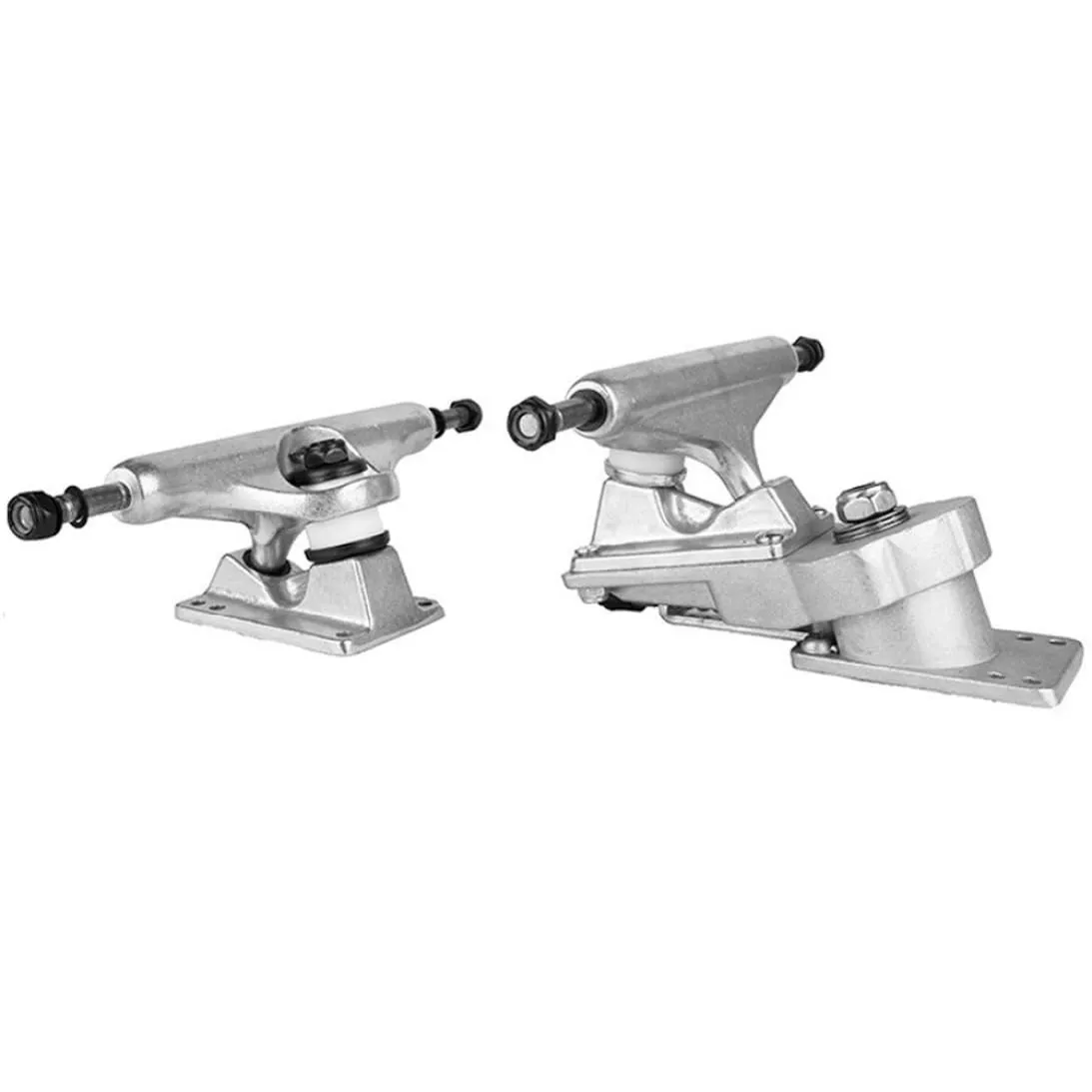 Skateboard Trucks 6.25inch Silver Aluminum-Magnesium Alloy for Surf Skate Longboard - 2PCS