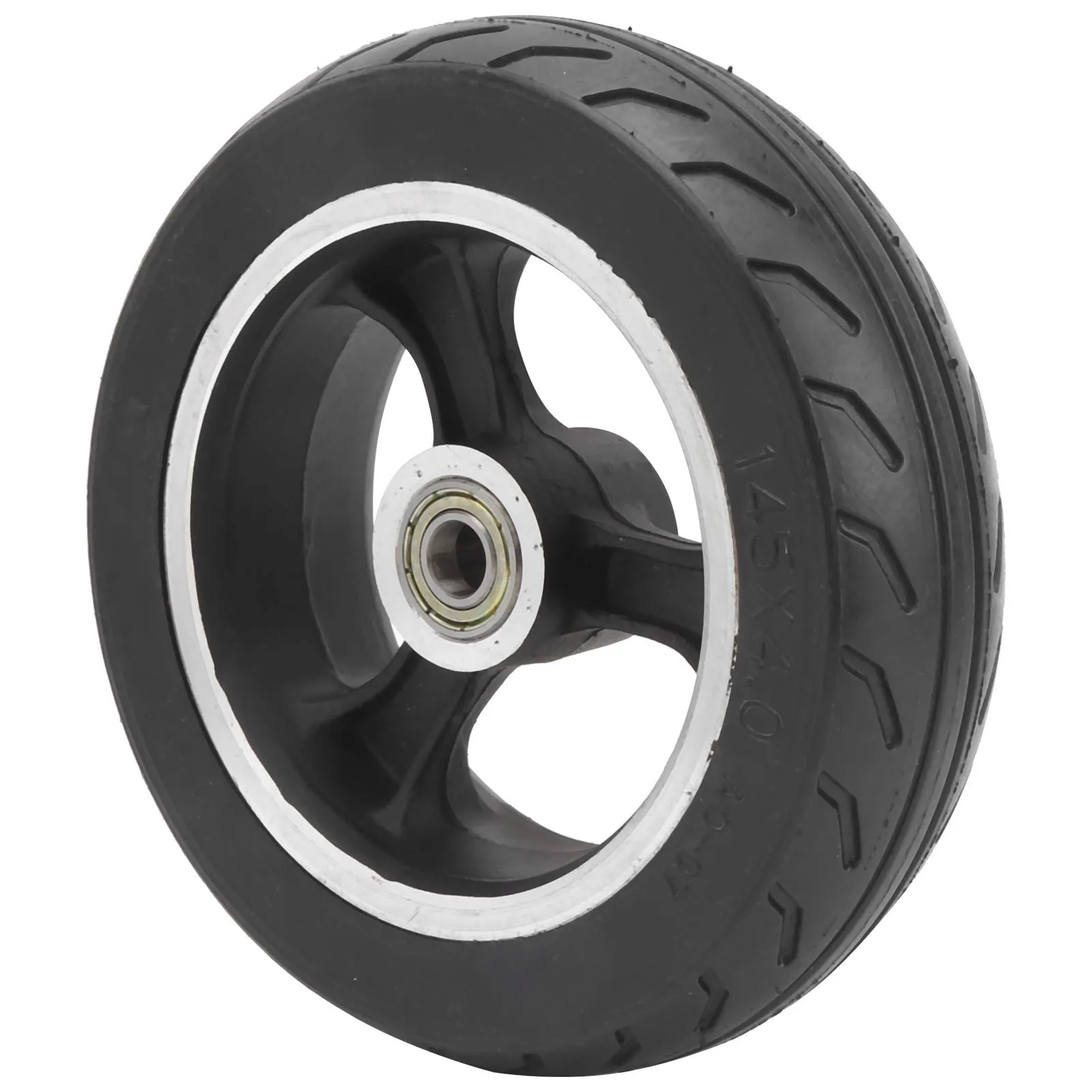 Solid 6-Inch Explosion-Proof Tire Set for Electric Scooters and Children's Trolleys