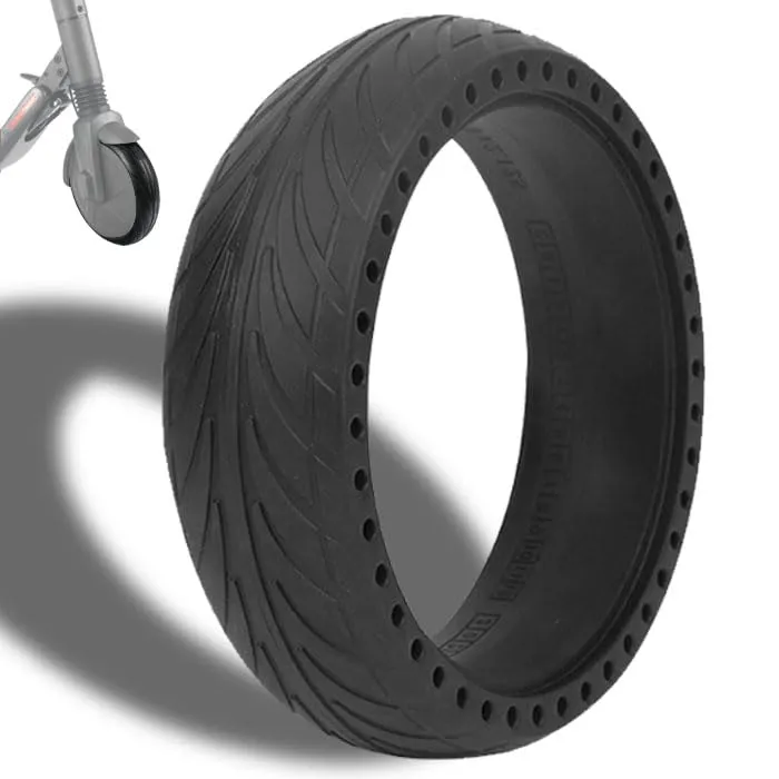 Solid 8-Inch Rubber Tire for Ninebot ES1/ES2/ES3/ES4 - Antiskid, Durable Replacement Wheel