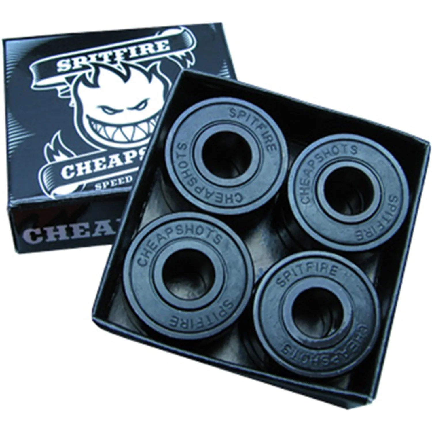 Spitfire Cheapshots Skateboard Wheels & Bearings Set of 8