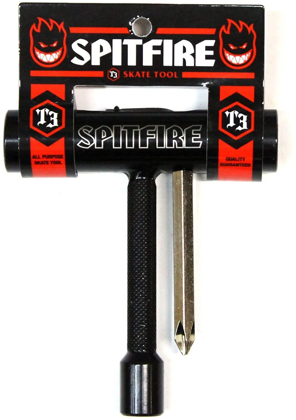 Spitfire Wheels T3 Tool - All-in-One Pocket-Sized Skateboard & Longboard Tool