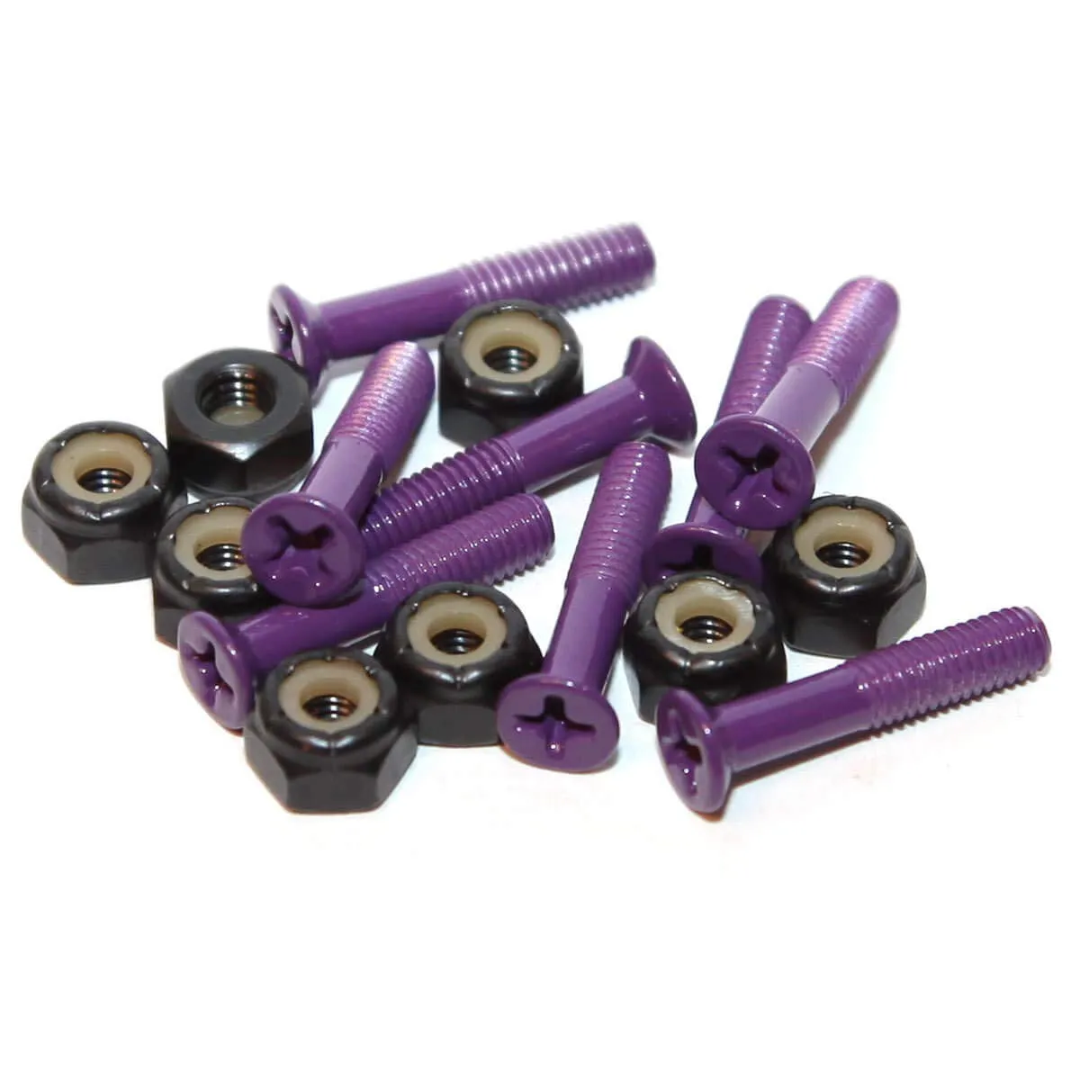 Standard Purple Skateboard Hardware Set - 1' Durable Skateboard Assembly Parts