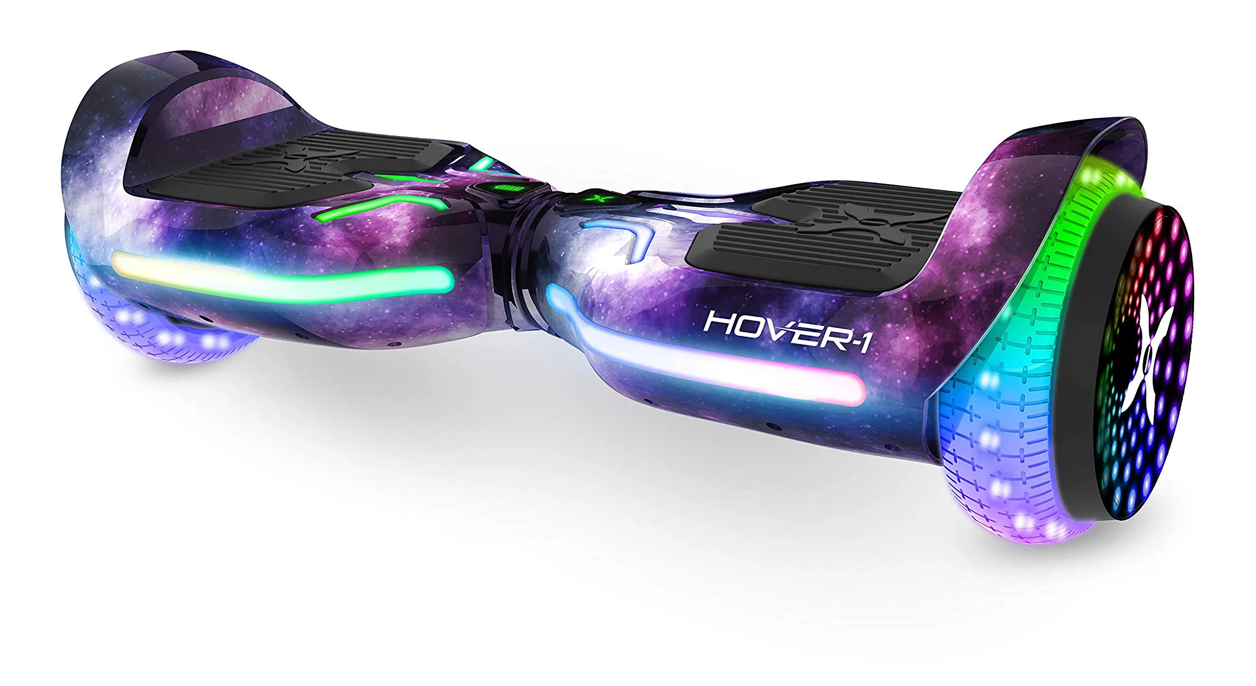 Stylish Hover-1 i100 Electric Hoverboard with LED Lights, Bluetooth Speaker, and Self-Balancing Tech