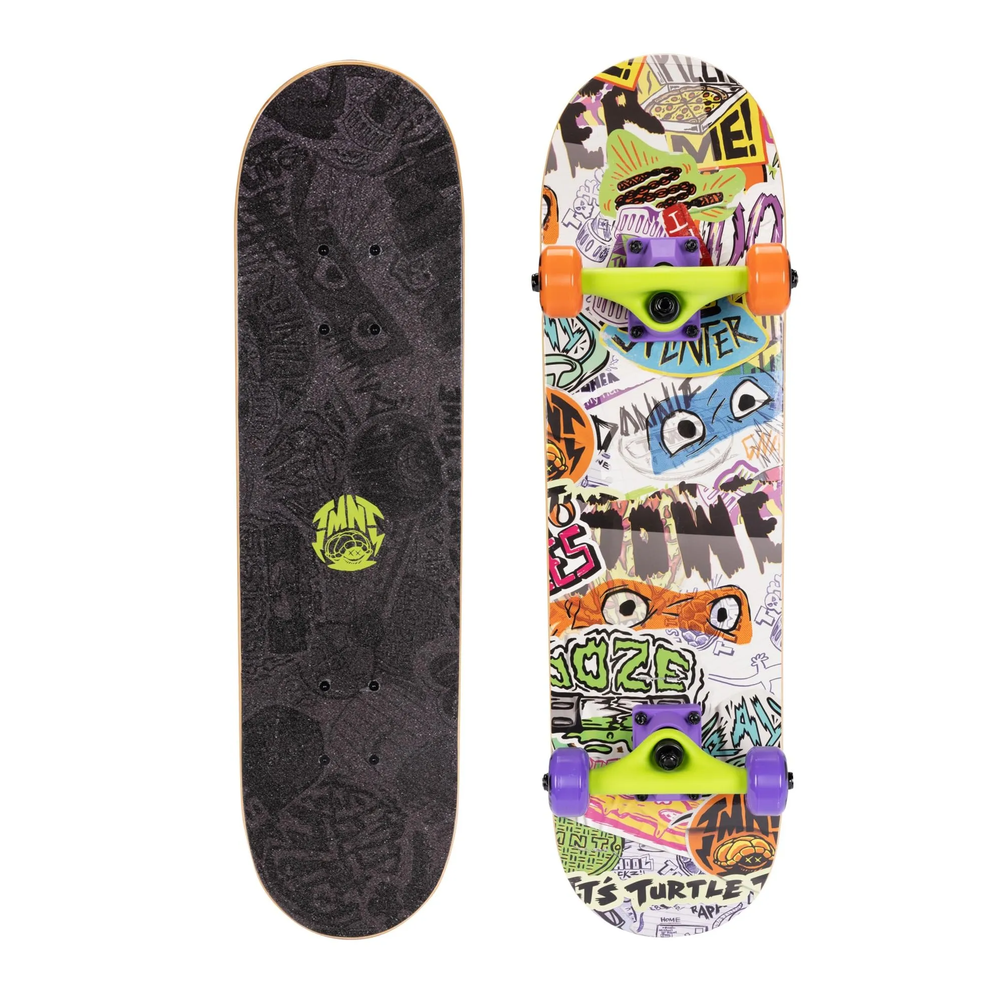 Teenage Mutant Ninja Turtles Kids Skateboard Popsicle Board with TMNT Graphics, 28'x7.25'