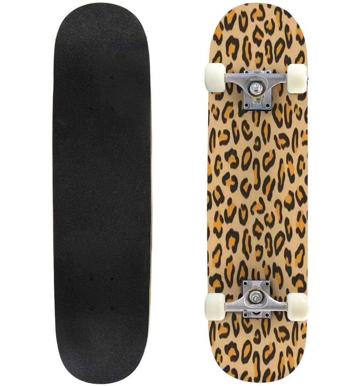 Tigress 31'x8' Maple Double Kick Skateboard for Beginners, Durable & Stylish, Complete Board