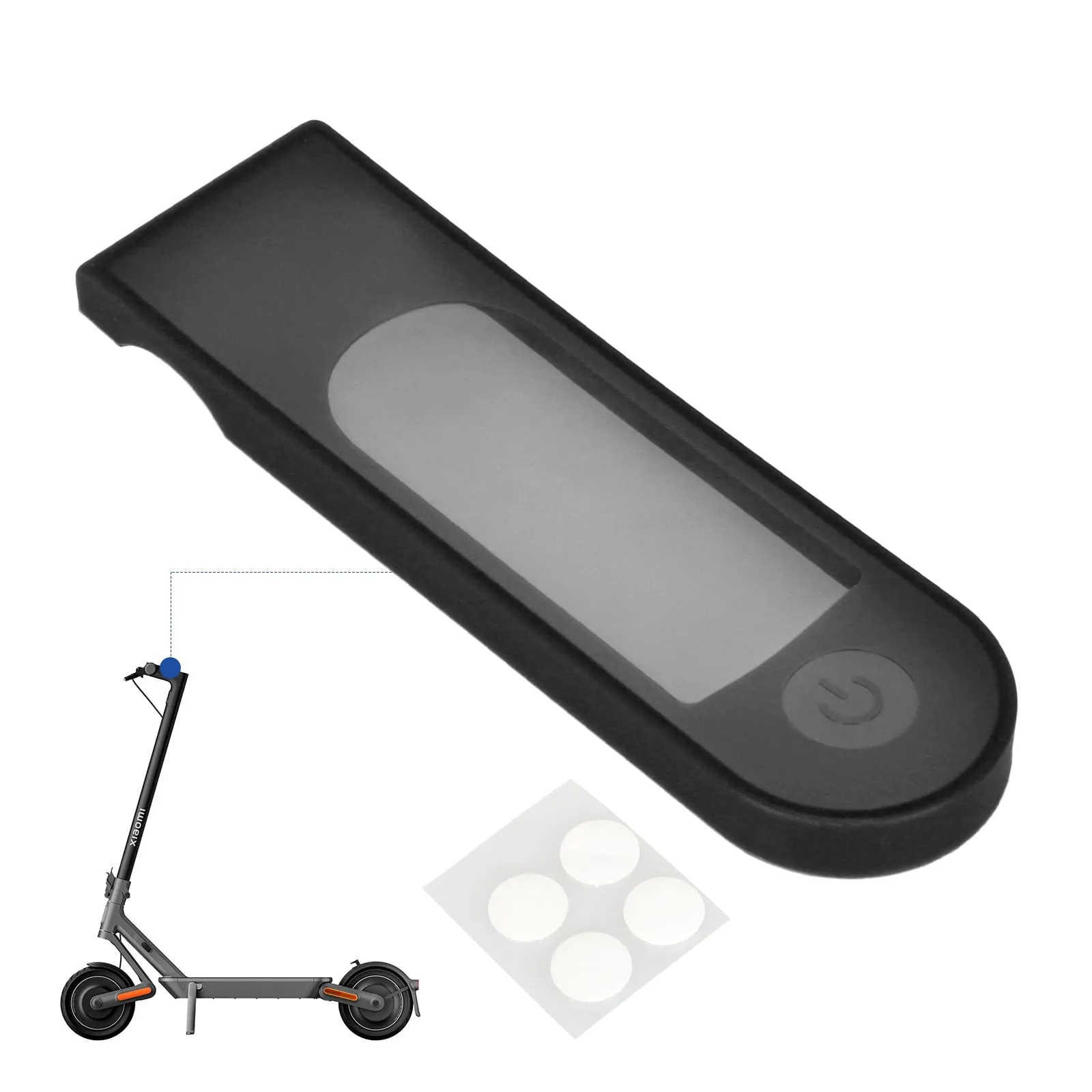 Transparent Waterproof Silicone Dashboard Cover for Xiaomi 4Ultra Scooter - Scratch-Resistant & Dust-Proof