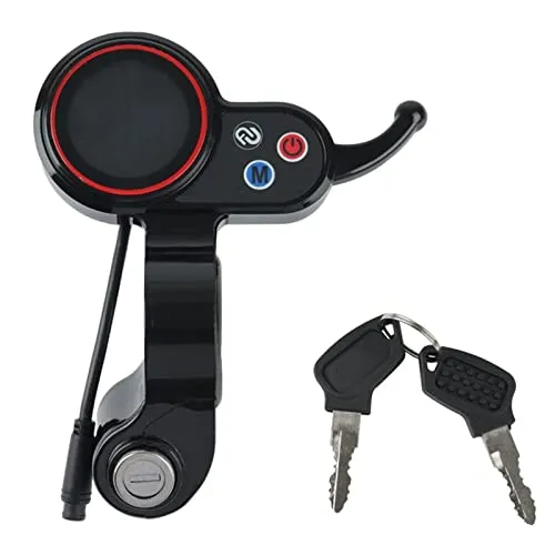 Universal 36V/48V LCD Instrument Display with Key for Electric Scooters – KARFRI, Black