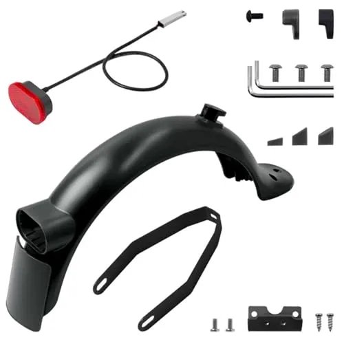 Upgraded Black Rear Mudguard Kit for Xiaomi M365 Pro2 Scooter – Waterproof & Durable