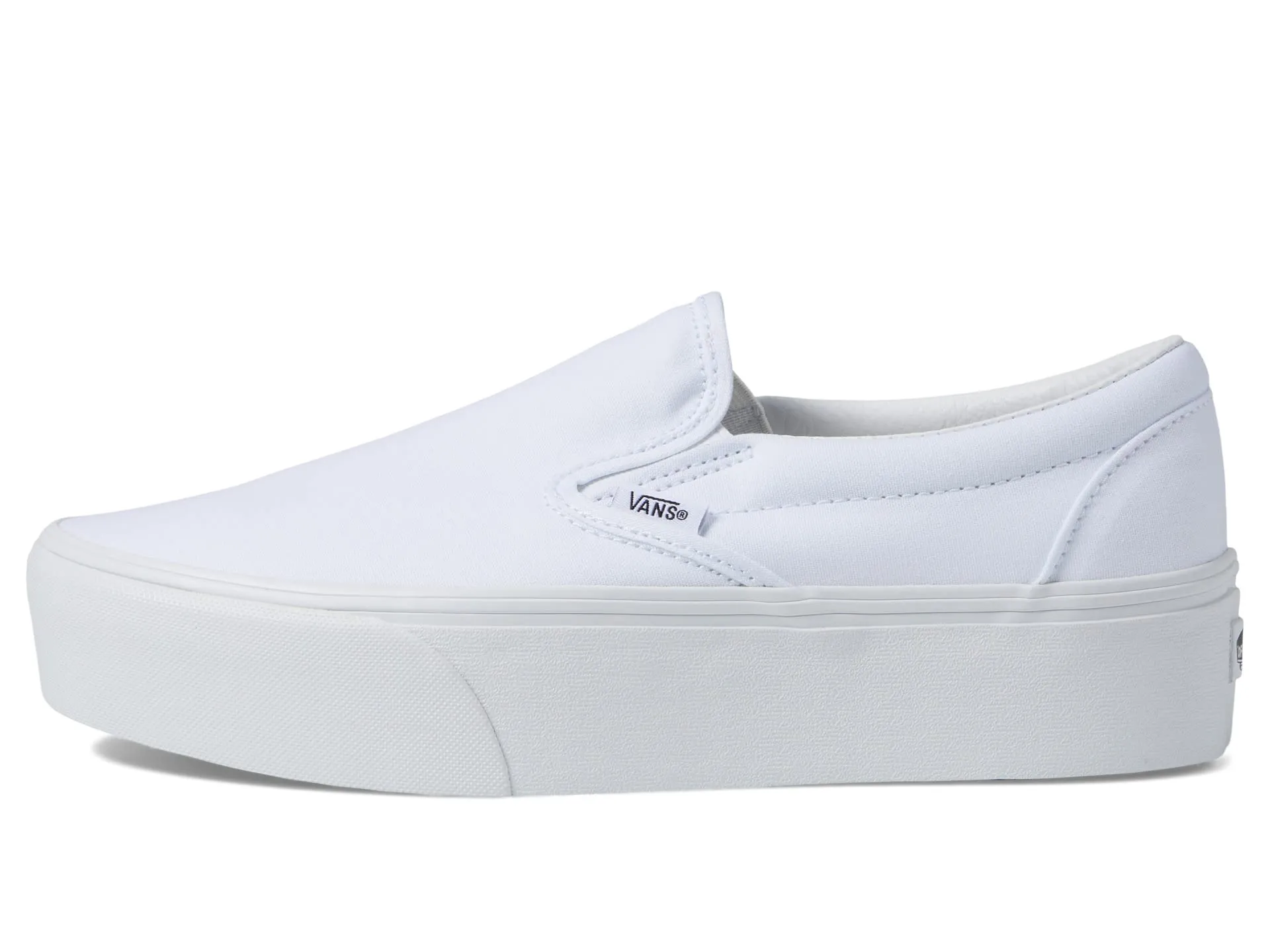 Vans Classic Slip-On Leather Shoes, 12.5 Women's/11 Men's, Low-Profile, Flexible Sides