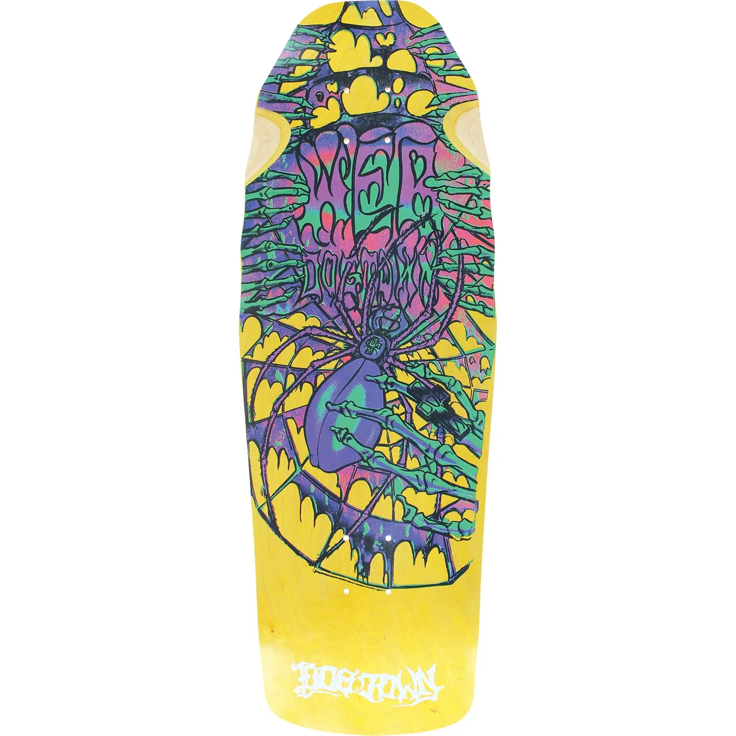 Web Skateboard Deck 10.25'x30.82' by Dogtown - Complete Skateboard, Professionally Assembled