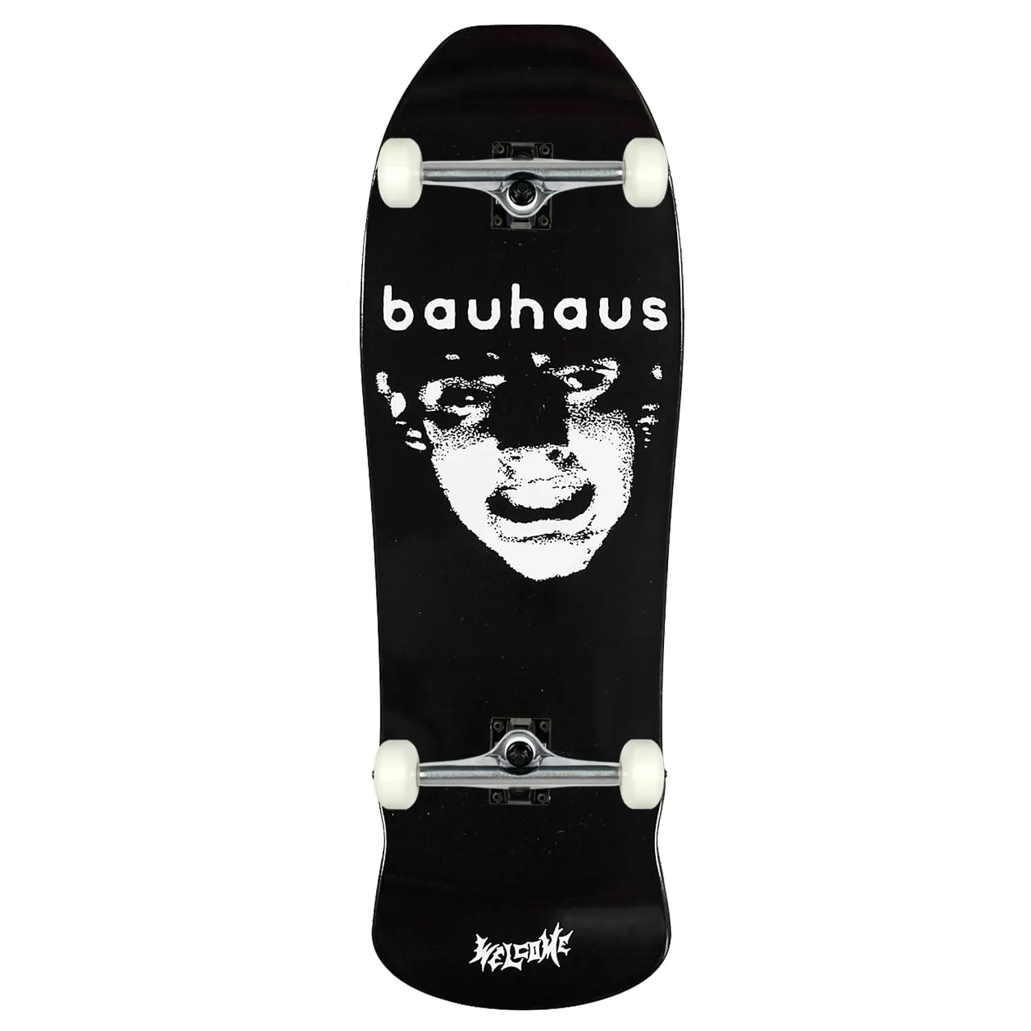 Welcome Skateboards x Bauhaus Mask Black Dip 10.0' x 31.95' Complete Pro Skateboard