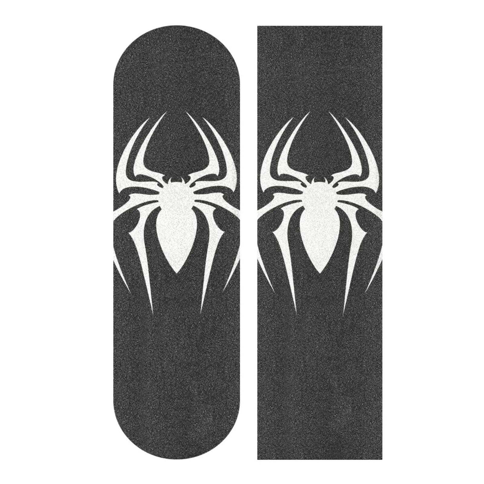 White Spider Skateboard Grip Tape 33x9 Inch Non-Slip, Bubble-Free, Wear-Resistant, High-Quality Design