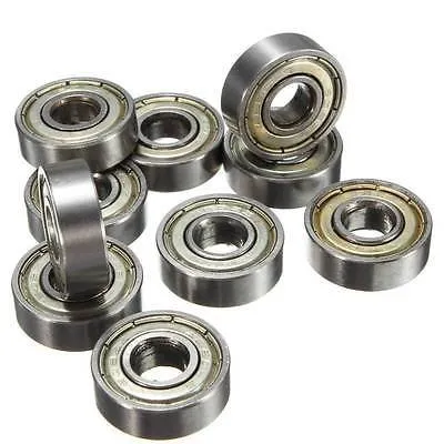 YC° Badass Sharks 10pcs ABEC-5 Skateboard Bearings Wheels - Carbon Stainless Steel, 608ZZ