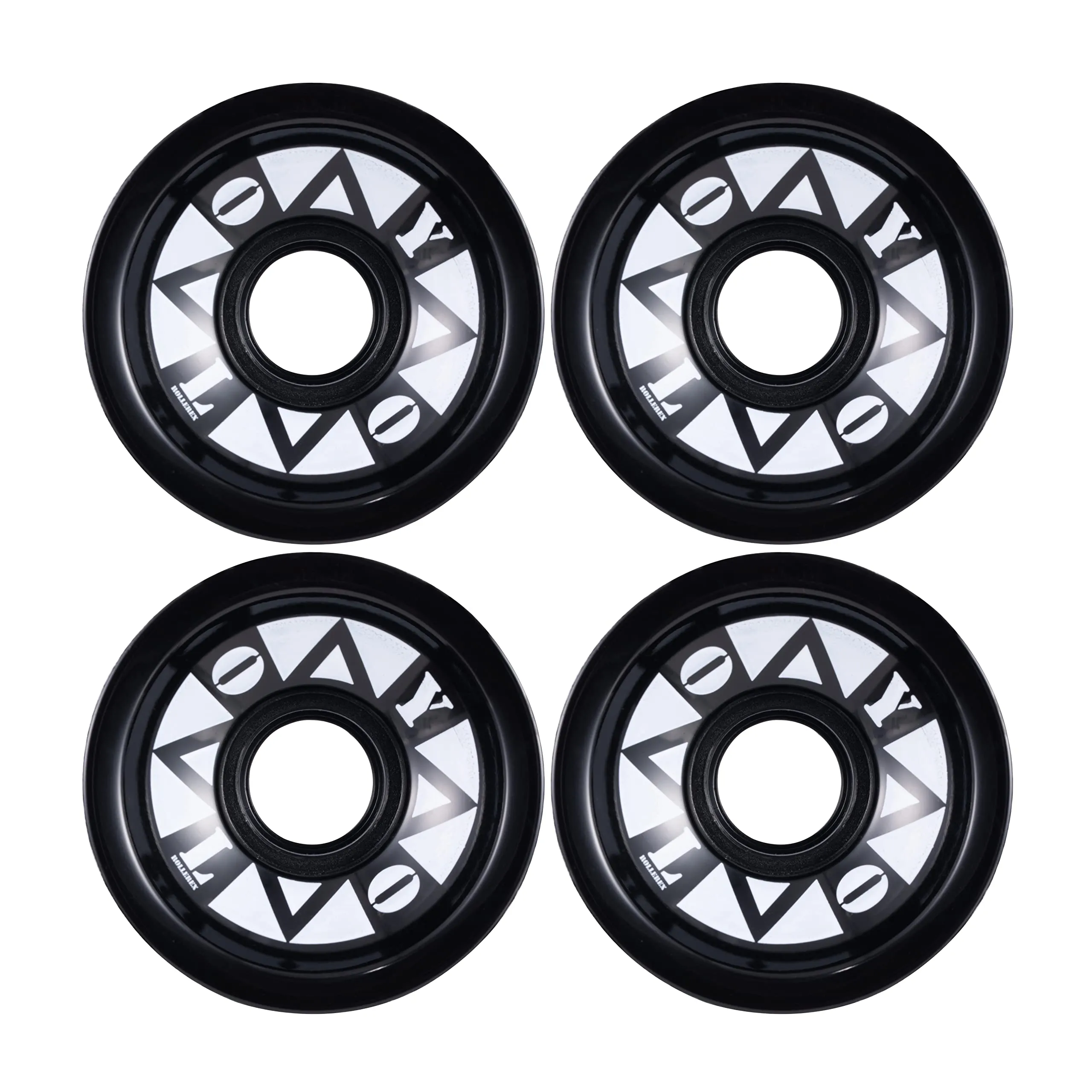 YOLO Longboard Wheels 70mm 76A 4-Pack - High-Performance Durable Urethane Skateboard Wheels