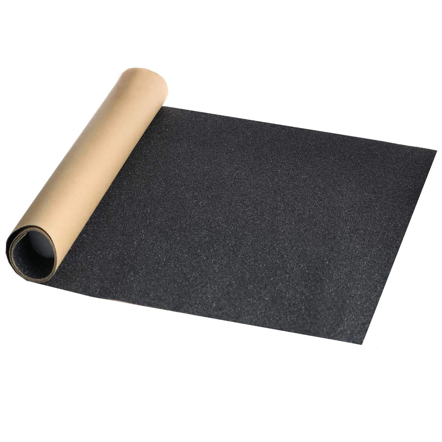 ZUEXT 11'x50' Black Skateboard Grip Tape, 80 Grit Bubble Free, Waterproof Anti-Slip Sheet